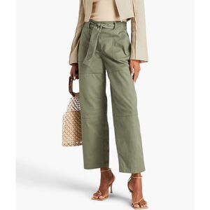 Jonathan Simkhai
Glendon stretch-cotton cargo pants Green Wide Leg NWT L